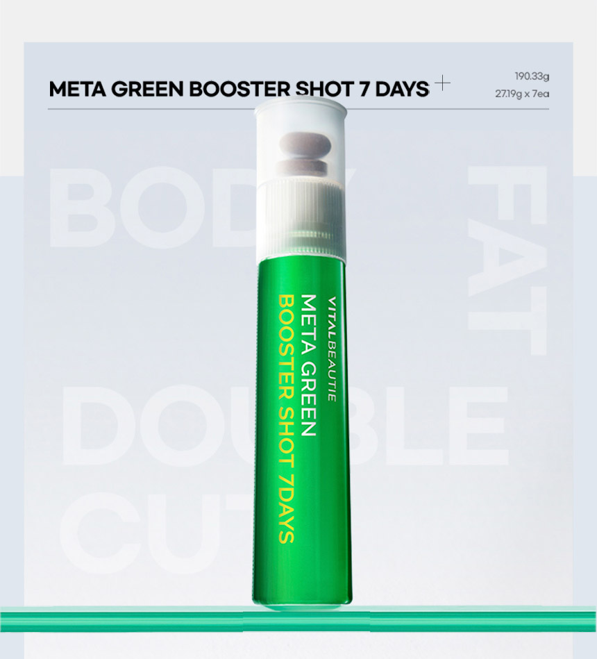 Meta Green booster shot 7 days 190.33g 27.19g x 7ea